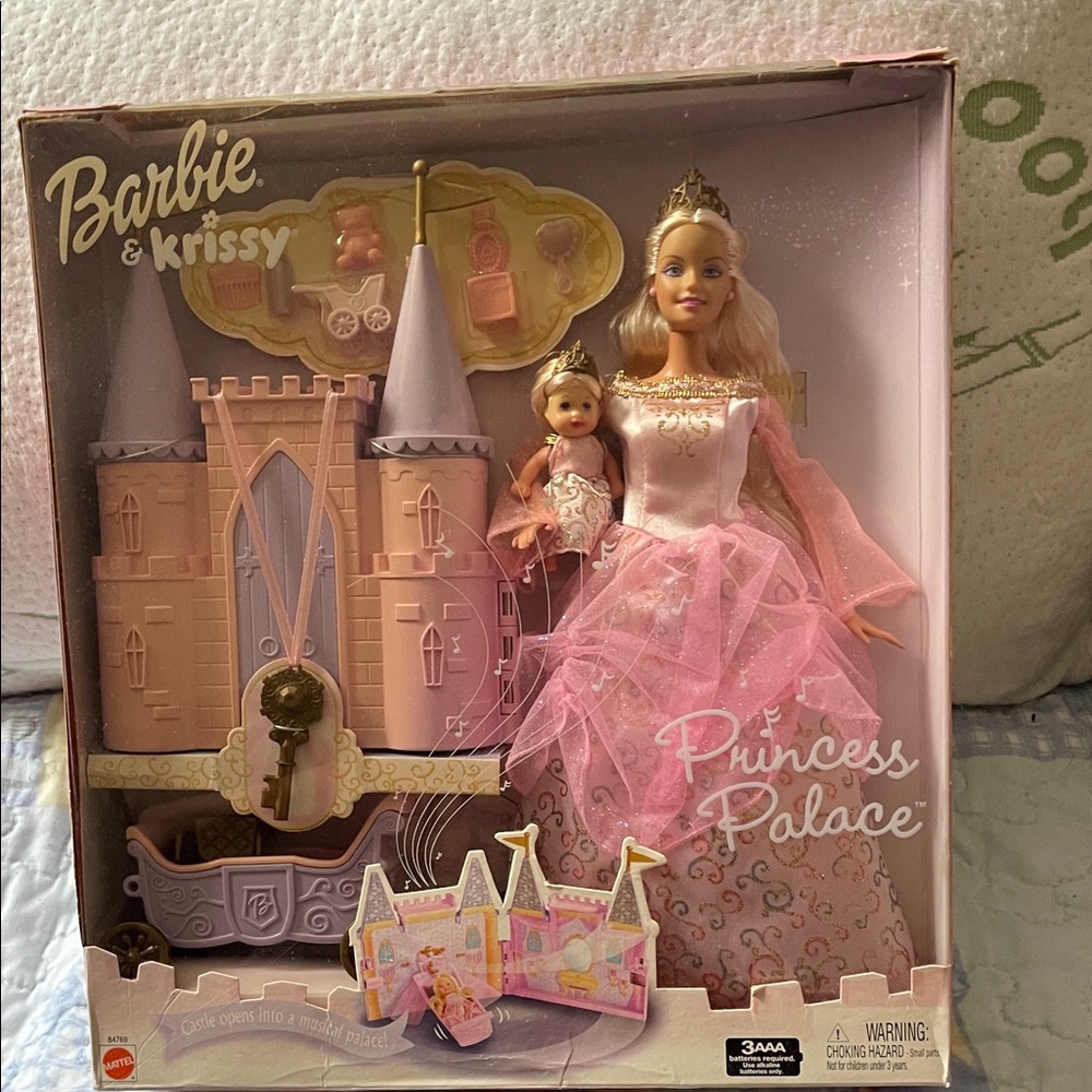 Mattel Barbie & Krissy Princess Palace - Pink and Gold